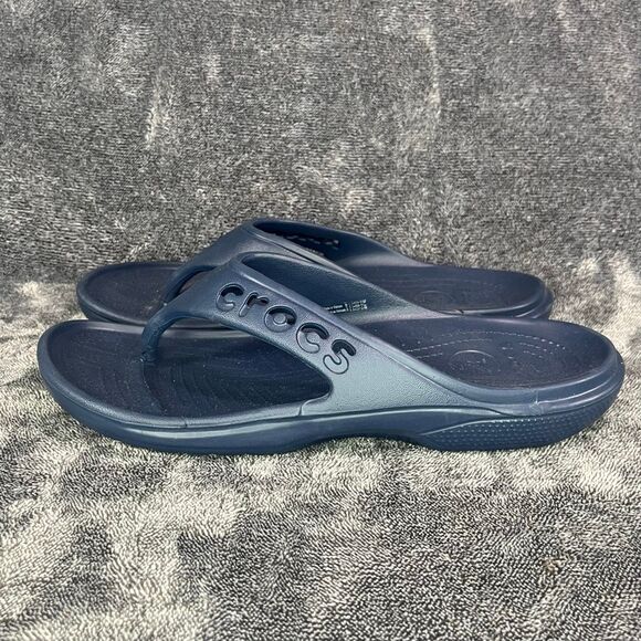 Crocs Iconic Comfort Flip Flop Thong Sandals Unisex Mens 10/Women 12 Blue - Picture 1 of 6